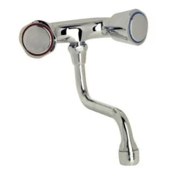 MELANGEUR D'EVIER MURAL CHROME - ENTRAXE SPECIAL