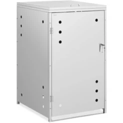 Cache-Poubelle Range-Poubelle Extérieur Abri Pour 1 Conteneur @ 240L Acier Inox