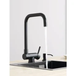 CECIPA Mitigeur Cuisine Rabattable Noir Robinet Cuisine Pliable Avec 2 Jets Aux Choix Mitigeur De Cuisine Sous Fenêtre Avec Bec Orientable 360° Robinetterie Evier Rabattable Devant Fenêtre (Noir) 8 CECIPA Mitigeur Cuisine Rabattable Noir Robinet Cuisine Pliable Avec 2 Jets Aux Choix Mitigeur De Cuisine Sous Fenêtre Avec Bec Orientable 360° Robinetterie Evier Rabattable Devant Fenêtre (Noir) -Promos Gout Cuisine Boutique 46307461 4