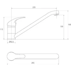 Mitigeur D'évier Bas Siesta Chromé 6 Mitigeur D'évier Bas Siesta Chromé -Promos Gout Cuisine Boutique 4681351 3