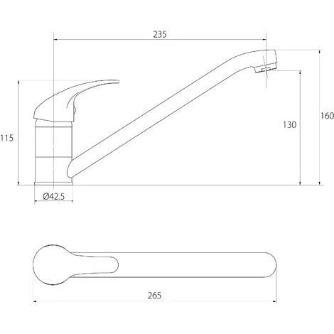 Mitigeur D'évier Bas Siesta Chromé 3 Mitigeur D'évier Bas Siesta Chromé – Image 3