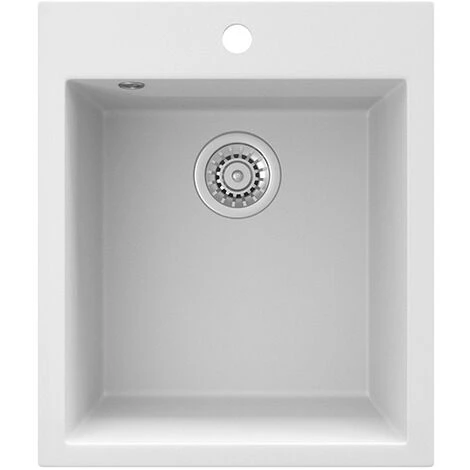 Évier De Cuisine „Venedig“ Blanc En Granit Bergstroem 1 Évier De Cuisine „Venedig“ Blanc En Granit Bergstroem