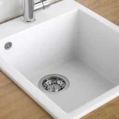 Évier De Cuisine „Venedig“ Blanc En Granit Bergstroem 9 Évier De Cuisine „Venedig“ Blanc En Granit Bergstroem -Promos Gout Cuisine Boutique 52050627 5