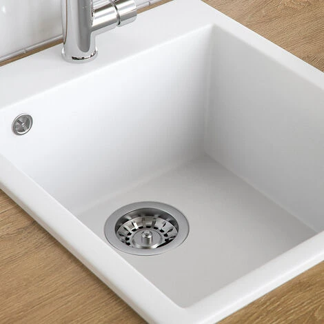 Évier De Cuisine „Venedig“ Blanc En Granit Bergstroem 5 Évier De Cuisine „Venedig“ Blanc En Granit Bergstroem – Image 5