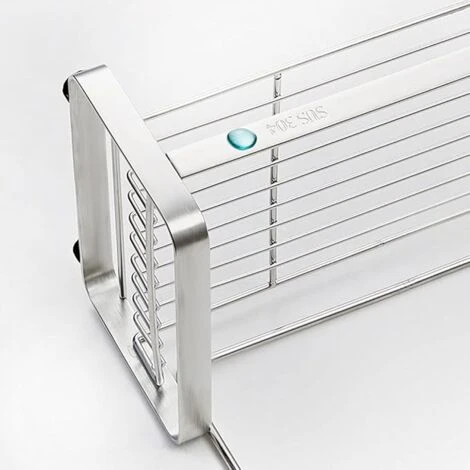 GrooFoo Porte Eponge Pour Evier De Cuisine,Rangement Eponge Evier Cuisine En Acier Inoxydable Adhésif&Comptoir,Organisateur Pour Brosse Vaisselle Lavette Serviette-Argent 4 GrooFoo Porte Eponge Pour Evier De Cuisine,Rangement Eponge Evier Cuisine En Acier Inoxydable Adhésif&Comptoir,Organisateur Pour Brosse Vaisselle Lavette Serviette-Argent – Image 4