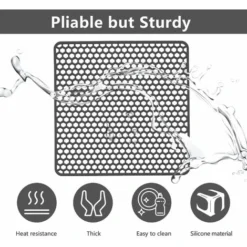 Tapis De Protection En Silicone Pour évier De Cuisine Pour évier De Ferme En Acier Inoxydable Ou En Porcelaine Tapis Fond D'évier Macaron 7 Tapis De Protection En Silicone Pour évier De Cuisine Pour évier De Ferme En Acier Inoxydable Ou En Porcelaine Tapis Fond D'évier Macaron -Promos Gout Cuisine Boutique 52532259 3