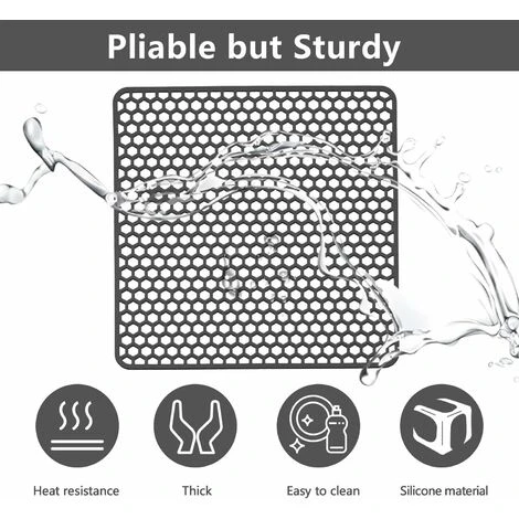 Tapis De Protection En Silicone Pour évier De Cuisine Pour évier De Ferme En Acier Inoxydable Ou En Porcelaine Tapis Fond D'évier Macaron 3 Tapis De Protection En Silicone Pour évier De Cuisine Pour évier De Ferme En Acier Inoxydable Ou En Porcelaine Tapis Fond D'évier Macaron – Image 3