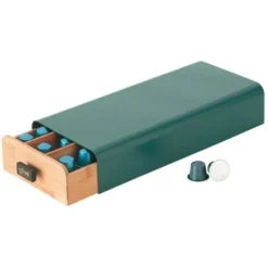 Porte Capsules Café Modern Bleu Pétrole