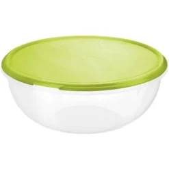 Rotho Schüssel Rondo 6l Ø32cm H13,5cm Transparent/lime Grün