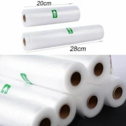 Lot De 6 Rouleaux 20x500cm + 28x500cm Sac Sous Vide Gaufré Alimentaire Appareil 7 Lot De 6 Rouleaux 20x500cm + 28x500cm Sac Sous Vide Gaufré Alimentaire Appareil -Promos Gout Cuisine Boutique 54282305 4