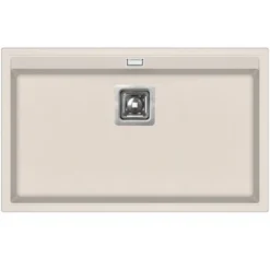 Evier Granit Sable - Rectangle Sans égouttoir - DELICIA - MOINSCHERCUISINE