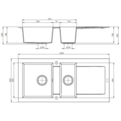 CAREA - Évier Granit BALSA 1,5 Bac - Noir 5 CAREA - Évier Granit BALSA 1,5 Bac - Noir -Promos Gout Cuisine Boutique 5468632 3