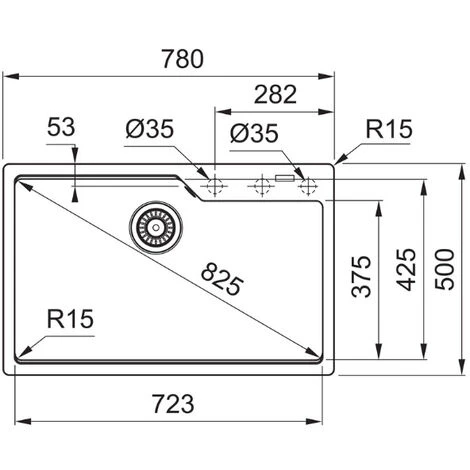Franke Urban UBG 610-78 Fragranit+ Évier De Cuisine à Encastrer, Noir Mat (UBG610-78MC) 2 Franke Urban UBG 610-78 Fragranit+ Évier De Cuisine à Encastrer, Noir Mat (UBG610-78MC) – Image 2