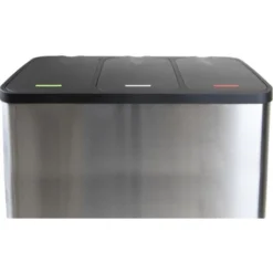 Emuca Poubelle Extérieure à 3 Compartiments De 9 Litres, Acier Inoxydable -Promos Gout Cuisine Boutique 54868277 3