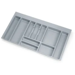Emuca Range-couvert Optima Universal, 900, Plastique Gris, Plastique, 1 Ut.