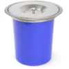 Emuca Poubelle Encastrable Recycle Pour Plan De Travail De Cuisine, 5 Litres, Acier Inoxydable, 1 Ut.