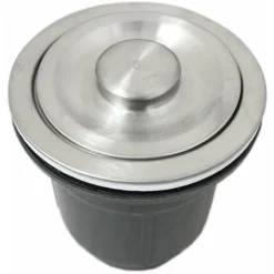 Evier Simple Cuisne Inox Carré Finition Satiné Commercial 1 Cuve Bouchon Avec Filtre Tuyau D'Evacuation -Promos Gout Cuisine Boutique 55041070 4