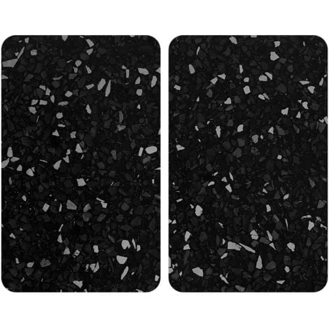 WENKO Protection Plaque De Cuisson Universal Terrazzo, Couvre Plaque De Cuisson En Verre, Lot De 2, Verre Trempé, 30x52 Cm, Multicolore 1 WENKO Protection Plaque De Cuisson Universal Terrazzo, Couvre Plaque De Cuisson En Verre, Lot De 2, Verre Trempé, 30x52 Cm, Multicolore