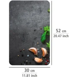 WENKO Protection Plaque De Cuisson Universal Herbes, Couvre Plaque De Cuisson En Verre, Lot De 2, Verre Trempé, 30x52 Cm, Multicolore 9 WENKO Protection Plaque De Cuisson Universal Herbes, Couvre Plaque De Cuisson En Verre, Lot De 2, Verre Trempé, 30x52 Cm, Multicolore -Promos Gout Cuisine Boutique 55427577 5