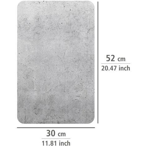 WENKO Protection Plaque De Cuisson Universal Beton, Couvre Plaque De Cuisson En Verre Effet Béton, Lot De 2, Verre Trempé, 30x52 Cm, Multicolore 5 WENKO Protection Plaque De Cuisson Universal Beton, Couvre Plaque De Cuisson En Verre Effet Béton, Lot De 2, Verre Trempé, 30x52 Cm, Multicolore – Image 5