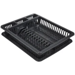 Egouttoir à Vaisselle Avec Plateau Anthracite