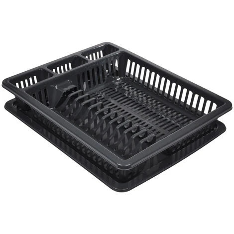 Egouttoir à Vaisselle Avec Plateau Anthracite 1 Egouttoir à Vaisselle Avec Plateau Anthracite
