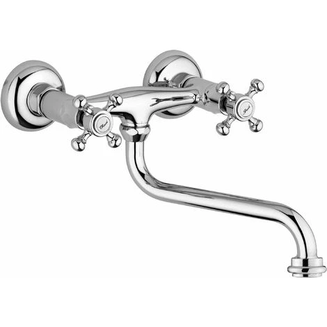 Mitigeur D'évier Mural Avec Bec Pivotant Paffoni Belinda FBLV161CR Chromé 1 Mitigeur D'évier Mural Avec Bec Pivotant Paffoni Belinda FBLV161CR Chromé