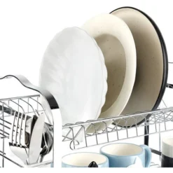 Égouttoir à Vaisselle Rack 3 Niveaux Cuisine Couverts Tasse Assiettes Support évier égouttoir Plateau Ovale Tube-trois Assiettes-tasse D'eau-assiette Blanc 7 Égouttoir à Vaisselle Rack 3 Niveaux Cuisine Couverts Tasse Assiettes Support évier égouttoir Plateau Ovale Tube-trois Assiettes-tasse D'eau-assiette Blanc -Promos Gout Cuisine Boutique 57342119 3