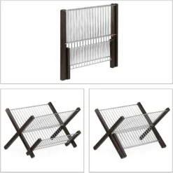 Égouttoir à Vaisselle Bambou Métalpliable Ustensile De Cuisine Accessoire Déco 25 X 36 X 28 Cm, Natu 6 Égouttoir à Vaisselle Bambou Métalpliable Ustensile De Cuisine Accessoire Déco 25 X 36 X 28 Cm, Natu -Promos Gout Cuisine Boutique 58510419 3