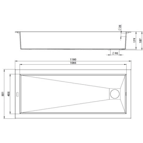 CAREA - Évier à Encastrer DRAKKAR 1 Grand Bac - Noir 3 CAREA - Évier à Encastrer DRAKKAR 1 Grand Bac - Noir – Image 3