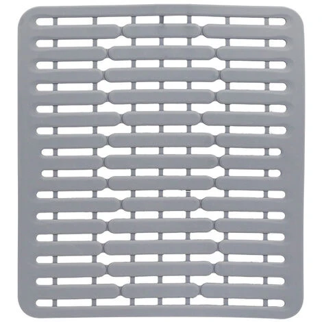 Lilaris– Tapis De Fond D'évier En Silicone Ou Protège évier,Égouttoir Carré En Silicone,gris, Une Pièce 1 Lilaris– Tapis De Fond D'évier En Silicone Ou Protège évier,Égouttoir Carré En Silicone,gris, Une Pièce