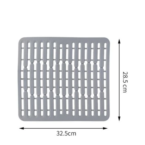 Lilaris– Tapis De Fond D'évier En Silicone Ou Protège évier,Égouttoir Carré En Silicone,gris, Une Pièce 2 Lilaris– Tapis De Fond D'évier En Silicone Ou Protège évier,Égouttoir Carré En Silicone,gris, Une Pièce – Image 2