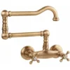 Mitigeur évier Mural Avec Bec Articulé Porta & Bini Old Fashion 62552BR Bronze
