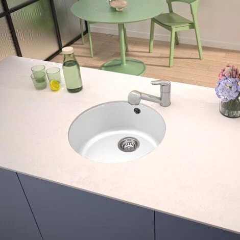 CAREA - Evier Rond à Encastrer MIRADE 1 Bac 2 CAREA - Evier Rond à Encastrer MIRADE 1 Bac – Image 2