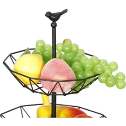 Corbeille à Fruits 3 étages Métal Support à Fruits Coleur De Noir 29x46 Cm FUIENKO 7 Corbeille à Fruits 3 étages Métal Support à Fruits Coleur De Noir 29x46 Cm FUIENKO -Promos Gout Cuisine Boutique 59801444 4