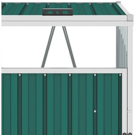 Nova Couvercle De Bac à Déchets Quadruples 286x81x121 Cm En Acier Diverses Couleurs Couleur : Vert 4 Nova Couvercle De Bac à Déchets Quadruples 286x81x121 Cm En Acier Diverses Couleurs Couleur : Vert – Image 4