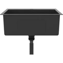 Évier De Cuisine Fait Main 59 X 44 Cm Acier Inoxydable Noir -Promos Gout Cuisine Boutique 60032333 3