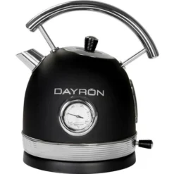 Bouilloire Retro 1850-2200W Noir/Argent Dayron