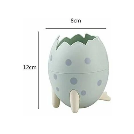 Poubelle En Forme D'oeuf De Dinosaure De Dessin Animé Corbeilles à Papier Poubelle De Comptoir En Plastique Poubelle Pour Cuisine Bureau Domicile De Bain Dortoir 12 8cm Vert 2 Poubelle En Forme D'oeuf De Dinosaure De Dessin Animé Corbeilles à Papier Poubelle De Comptoir En Plastique Poubelle Pour Cuisine Bureau Domicile De Bain Dortoir 12 8cm Vert – Image 2