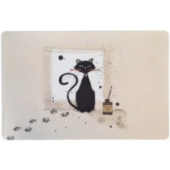 Set De Table Bug Art Chat Pinceau Par Kiub