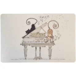 Set De Table Chats Sur Piano Collection Bug Art
