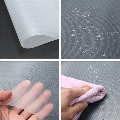 Randaco 3PCS Tapis Antidérapant De Tiroir Transparent EVA Imperméable Lavable 60x500cm Tapis De Placard 3 Randaco 3PCS Tapis Antidérapant De Tiroir Transparent EVA Imperméable Lavable 60x500cm Tapis De Placard – Image 3