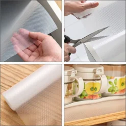 Randaco 3PCS Tapis Antidérapant De Tiroir Transparent EVA Imperméable Lavable 60x500cm Tapis De Placard 8 Randaco 3PCS Tapis Antidérapant De Tiroir Transparent EVA Imperméable Lavable 60x500cm Tapis De Placard -Promos Gout Cuisine Boutique 63580137 4
