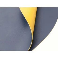 Sets De Napperons Et Sous-Verres 4, Napperon En Cuir PU Antidérapant Essuyable Imperméable Pour Cuisine Intérieure Table à Manger Restaurant (Bleu Foncé/Jaune) 9 Sets De Napperons Et Sous-Verres 4, Napperon En Cuir PU Antidérapant Essuyable Imperméable Pour Cuisine Intérieure Table à Manger Restaurant (Bleu Foncé/Jaune) -Promos Gout Cuisine Boutique 63690842 5