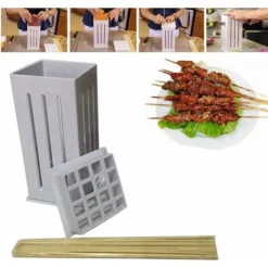 Kebab, Machine à Brochettes à Viande à 16 Trous, Boîte à Outils