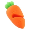 Butoirs De Débordement En Silicone Pour Casserole à Soupe, Créative, Mignon, En Forme De Carotte, Anti-débordement - Support De Couvercle Résistant à La Chaleur 5.5X3X3cm (Orange) 2 Pcs，Lilaris