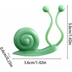 10pcs Petites Et Grandes Plantes De Jardin Réutilisables, Pinces à Légumes Et à Fleurs Pour Fixer Les Plantes à La Grille De Cadre 3.6X3.6X0.6cm (Escargot Vert)，Lilaris -Promos Gout Cuisine Boutique 63824803 3