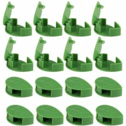 Clips Plantes Fixation De Plantes Grimpantes, Clips De Fixation De Support Auto-AdhéSifs Pour La DéCoration De La Maison Plantes Grimpantes (Verte) 20 Pcs，Lilaris