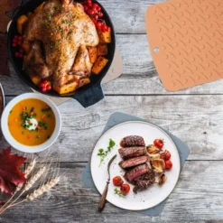 Dessous De Plat En Silicone - La Manique En Silicone Antidérapante Et Résistante à La Chaleur Peut être Utilisée Pour L'ouvre-bocal, Le Porte-cuillère, Les Mitaines De Four, Les Sets De Table, Les Sup -Promos Gout Cuisine Boutique 63869359 3