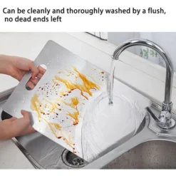 Planche à Découper En Acier Inoxydable Moisissure Planche Alimentaire Complémentaire Antibactérienne -Promos Gout Cuisine Boutique 64051655 4